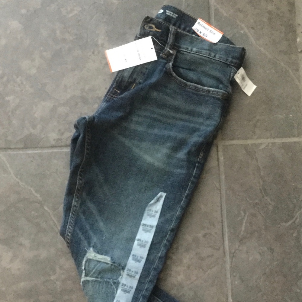Old Navy Relaxed Slim Jeans- Built-in Flex